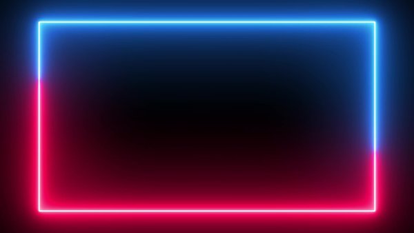 Неоновый прямоугольник