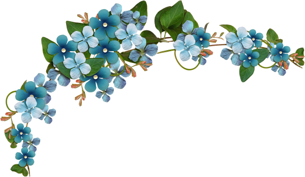 Гирлянда из незабудок