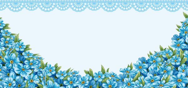 Рамка из незабудок