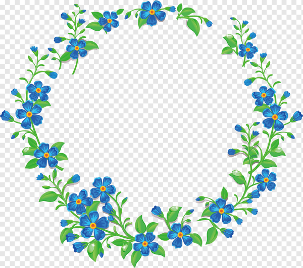 Рамка из незабудок