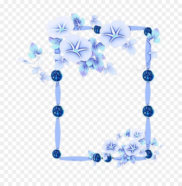 Рамка в синих тонах