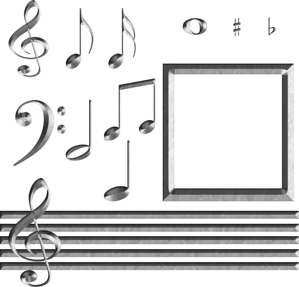 Фоторамка с нотами