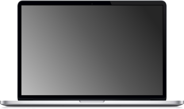 Экран ноутбука без фона