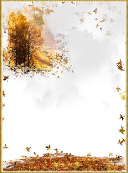 Фоторамки с осенним пейзажем