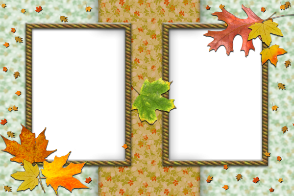 Рамки для осеннего фотоколлажа
