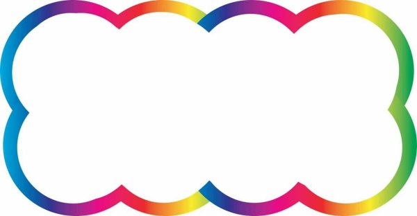 Рамка Радужное облако