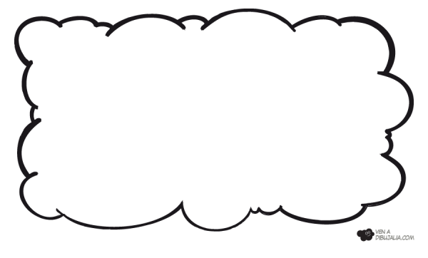 Рамка в виде облачка