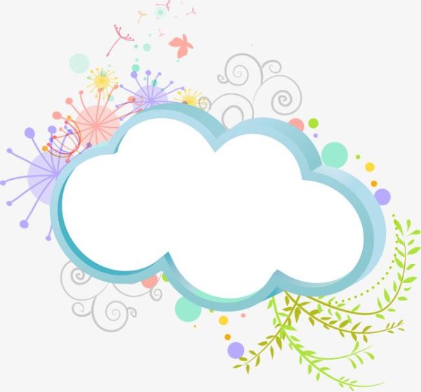 Рамка в виде облака