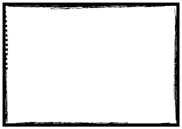 Черная рамка на прозрачном фоне