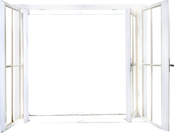 Открытое окно на прозрачном фоне