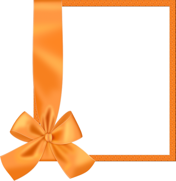 Оранжевая рамка для фотошопа