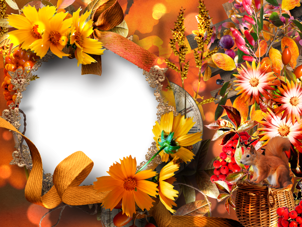 Осенняя фоторамка