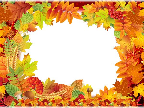 Фоторамка осенние листья