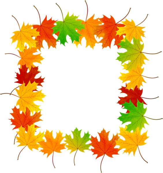 Рамка из осенних листьев