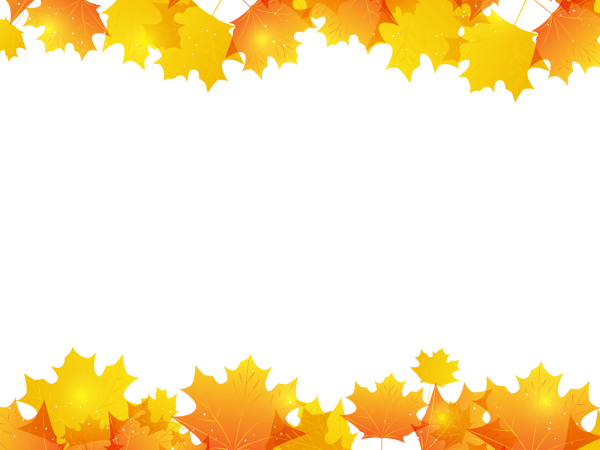 Рамка из осенних листьев