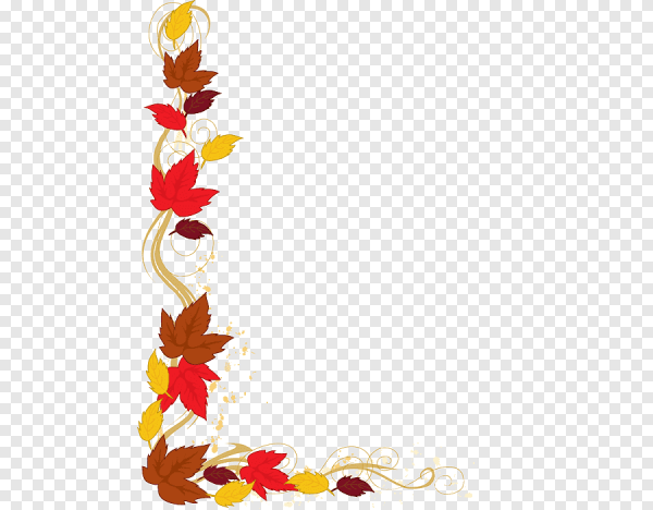 Осенняя рамка уголок