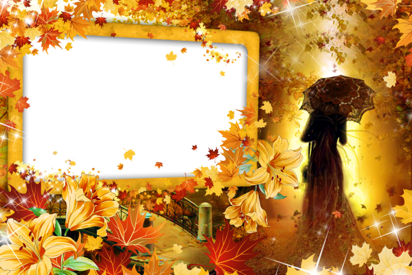 Осенняя рамка для фотошопа