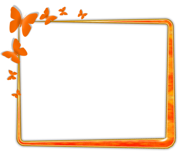 Осенняя рамка на прозрачном фоне