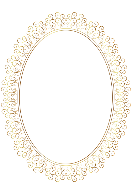 Ажурная овальная рамка