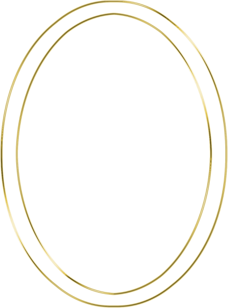 Тонкая овальная рамка
