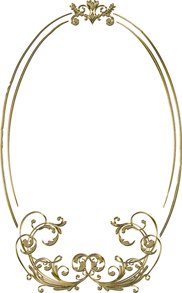 Овальная рамка узор