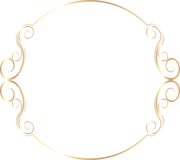 Овальная фигурная рамка