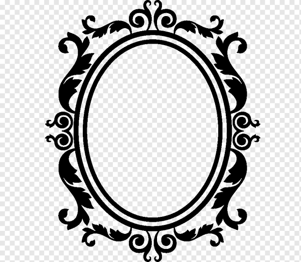 Винтажные овальные рамки