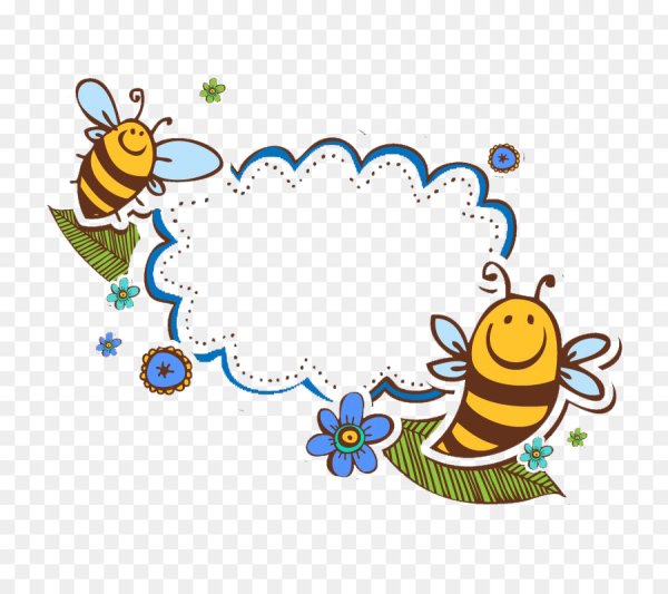 Плакат с пчелками для детей