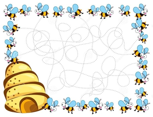 Рамка фон для презентации о пчёлах