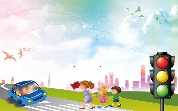 Фон по ПДД для детского сада