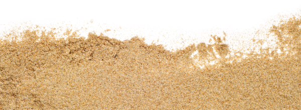 Песок на белом фоне