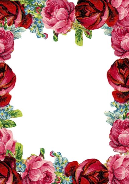 Цветочная рамка для текста