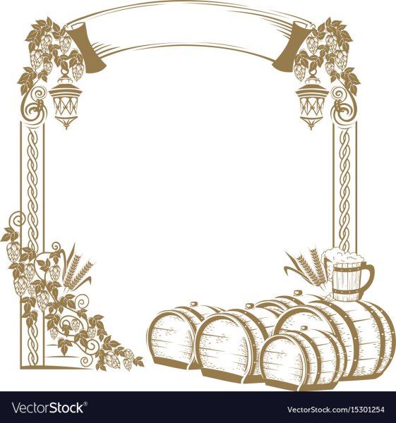 Рамка для текста пивная