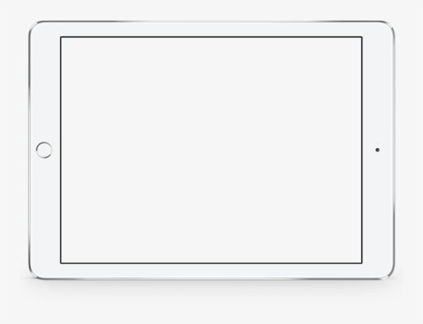 Планшет с белым экраном