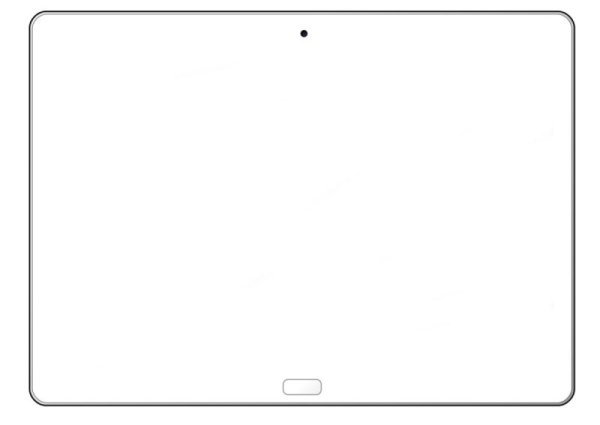 Планшет на белом фоне