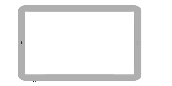 Экран планшета без фона