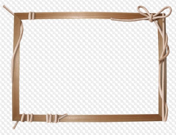 Тонкая деревянная рамка