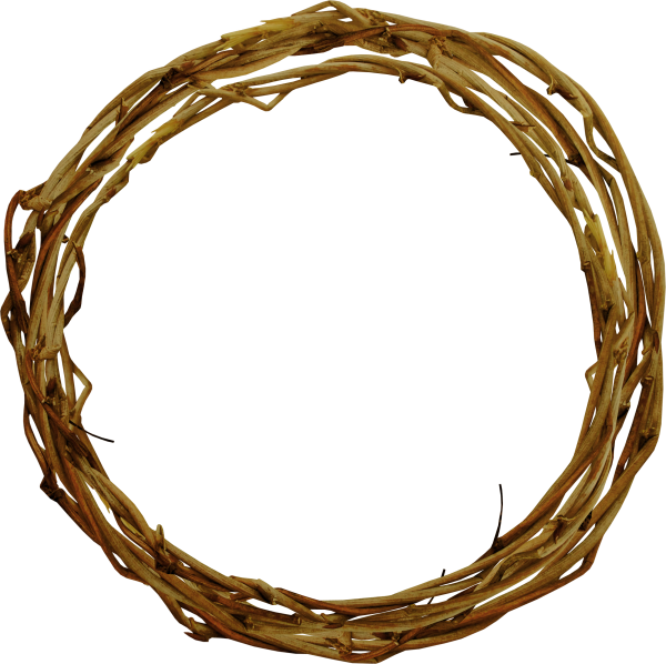 Круглая плетеная рамка