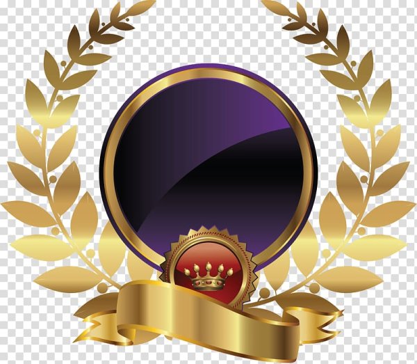 Круглая рамка с лентой