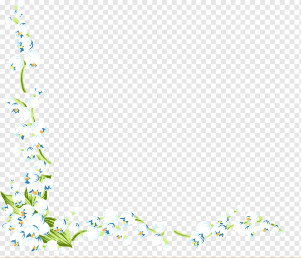 Рамочка на прозрачном фоне для фотошопа подснежники