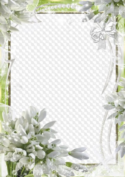 Фоторамка подснежники