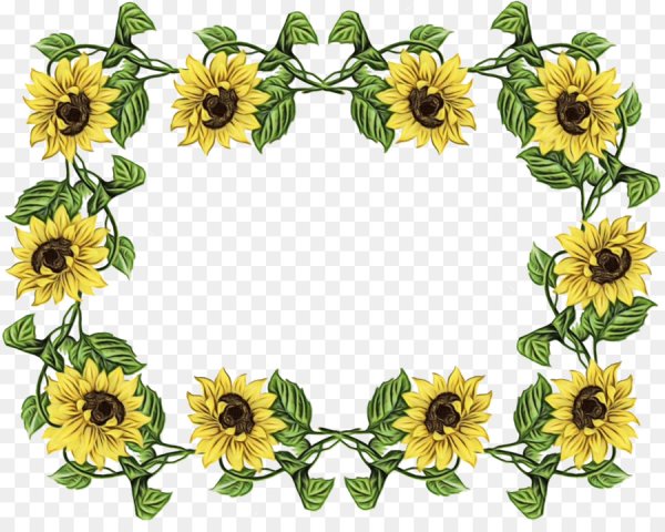 Рамочка из подсолнухов