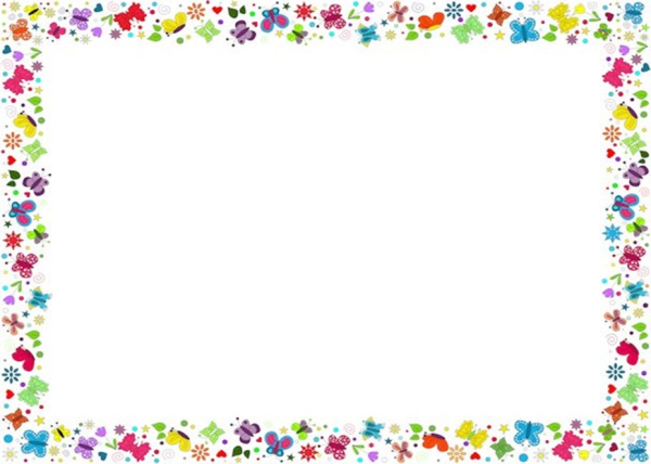 Рамки для текста детские горизонтальные