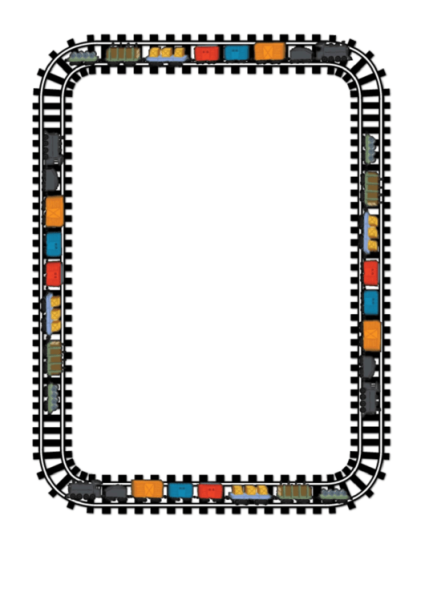 Рамки для фотошопа железная дорога