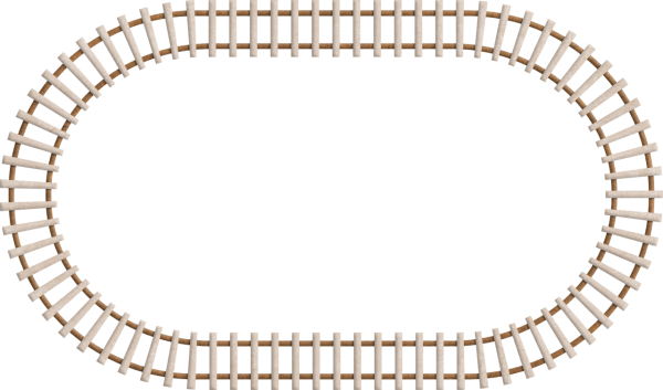 Рельсы на прозрачном фоне