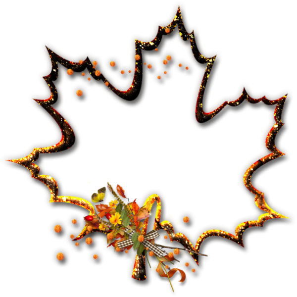 Рамки для фотографий осенние листья