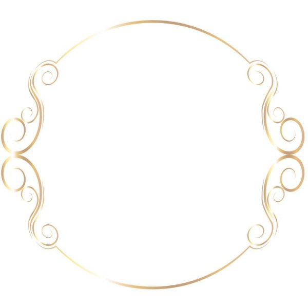 Тонкая овальная рамка