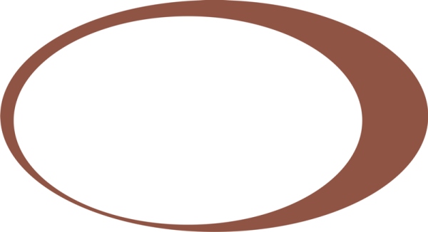 Коричневый овал