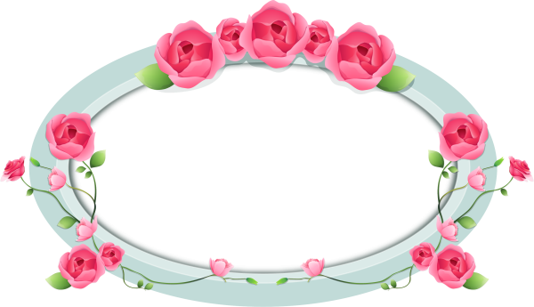 Овальная Цветочная рамка