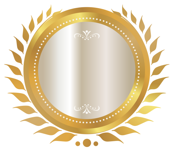 Круглая Золотая рамка для надписи